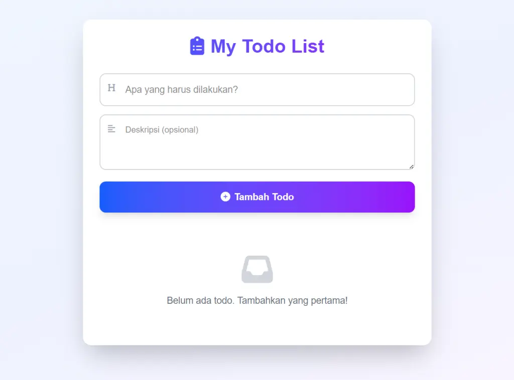 Template MyTodoList (Express.js dan Next.js)